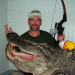 When Mark Land Hunts a Monster Alligator While Bowfishing