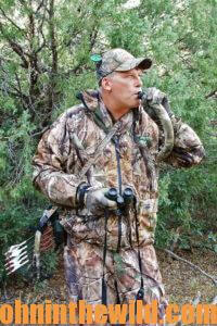 Hunter Calling Elk