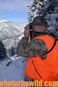 Hunter Looking for Elk
