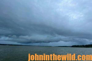 Clouds roll in over Lake Eufaula in Alabama