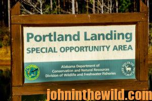 Sign for Portland Landing Special Opportunity Area