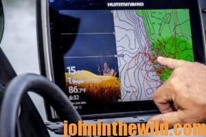 A look at the depth-finder's display