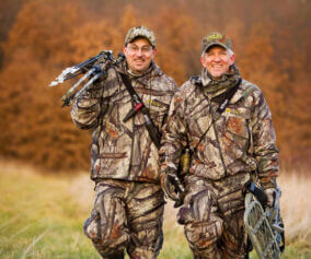Mark and Terry Drury out on a hunt