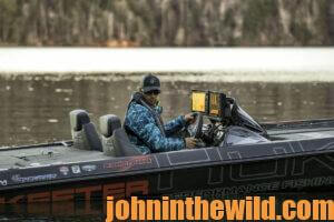 A fisherman in a boat