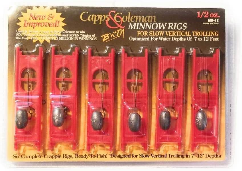 B‘n’M Capps and Coleman Minnow Rig Crappie Fishing Equipment JohnInTheWild.com