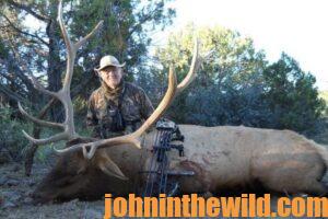 Corky Richardson and an elk he took