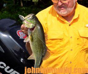 Bass being caught by Captain Phillip Criss