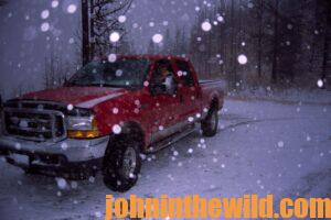 Truck in the snow