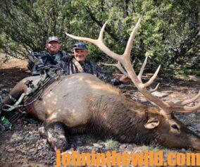 Ralph Ramos with an elk he took