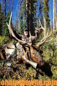 Al Morris with a killed elk