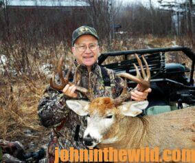 John Phillips with a deer trophy