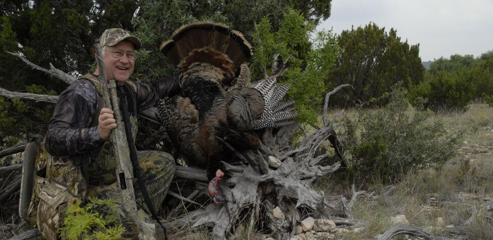 John Phillips and his wild turkey trophy
