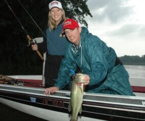 Gary Klein and another fisherman with a trophy bass
