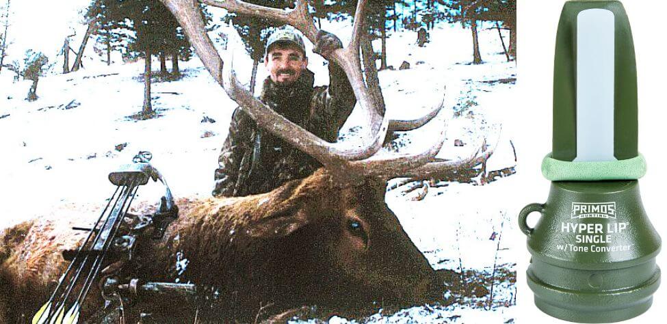 Elk hunter and taken elk